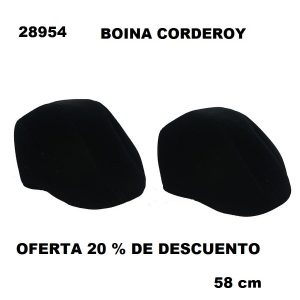 28954  Boina hombre 58 cm corderoy