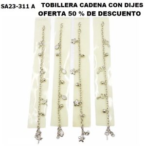 SA23-311-A TOBILLERAS CADENA CON DIJE
