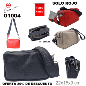01004 BANDOLERA CROSSBODY 2 CIERRES