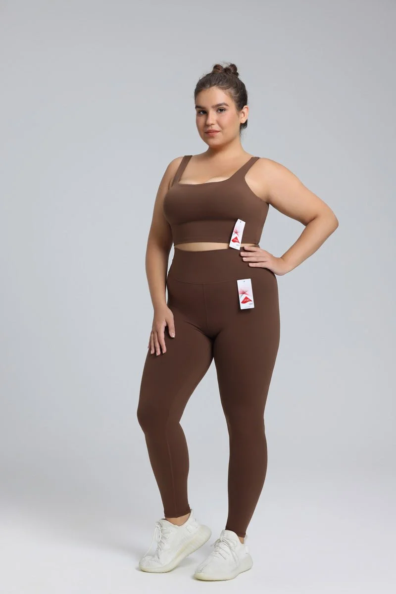 Plus Size Naked Feel Yoga Pants - Imagen 8