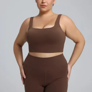 Plus Size Wide Strap Yoga Bra