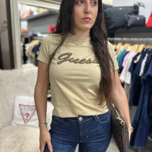 Camiseta Guess camel logo brillo