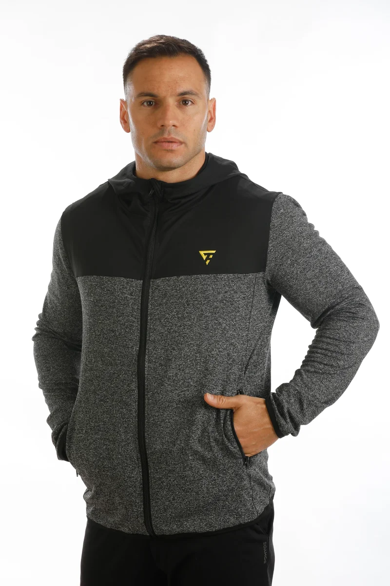 Sudadera HEFEST (gris/negro) - Imagen 4