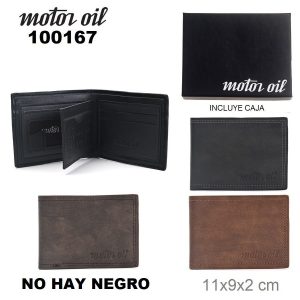 100167 Billetera Hombre Motor Oil