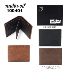 100401 Billetera Motor Oil PROTECCION RFID