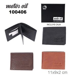 100406 Billetera Motor Oil PROTECCION RFID