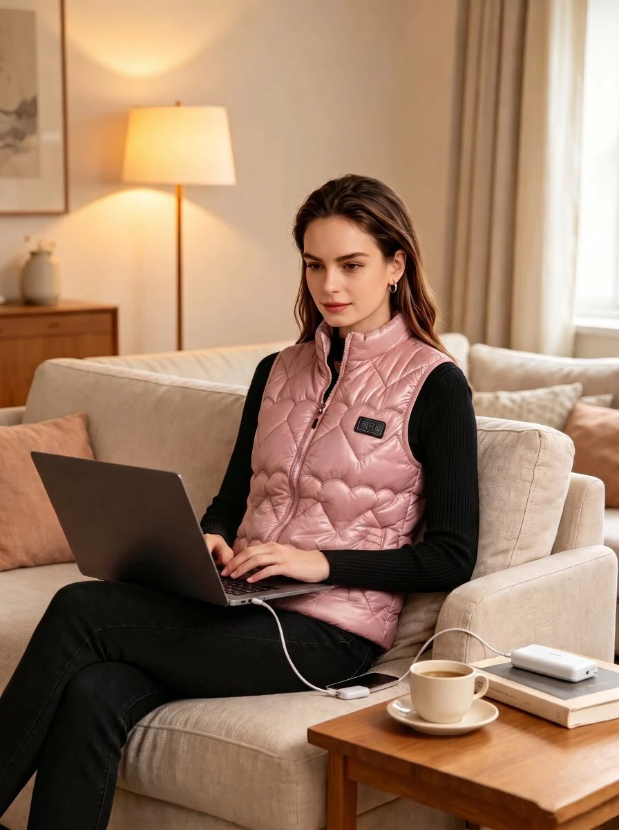 Women's Quilted Heated Gilet - Imagen 3