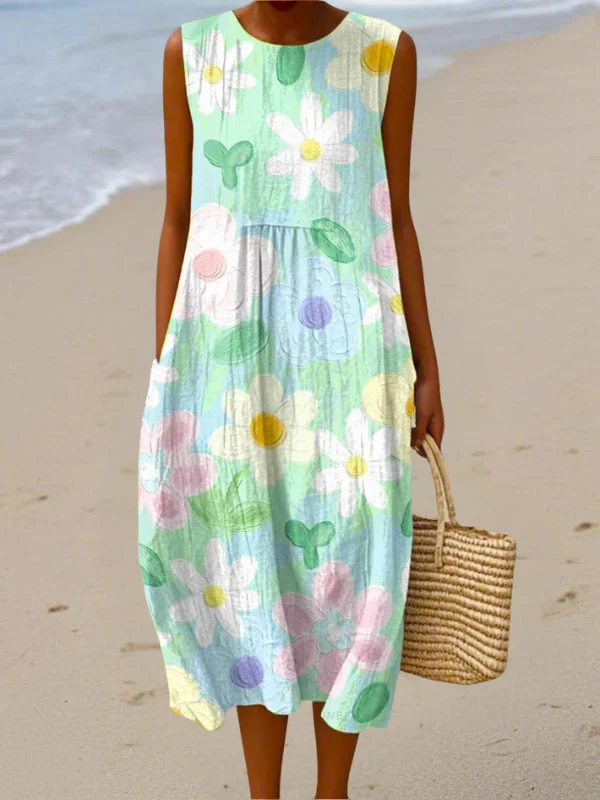 Vestido Midi Pastel Blossom - Erin
