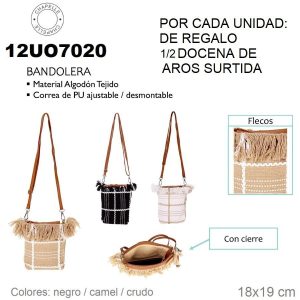 12UO7020 BANDOLERA RAFIA