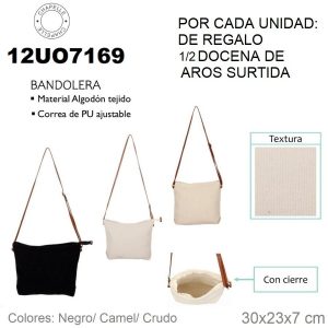 12UO7169 BANDOLERA LONA BATIK