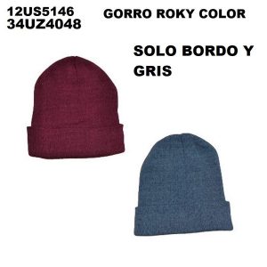 12US5146 GORRO ROKY NEGRO Y COLOR 34UZ4048