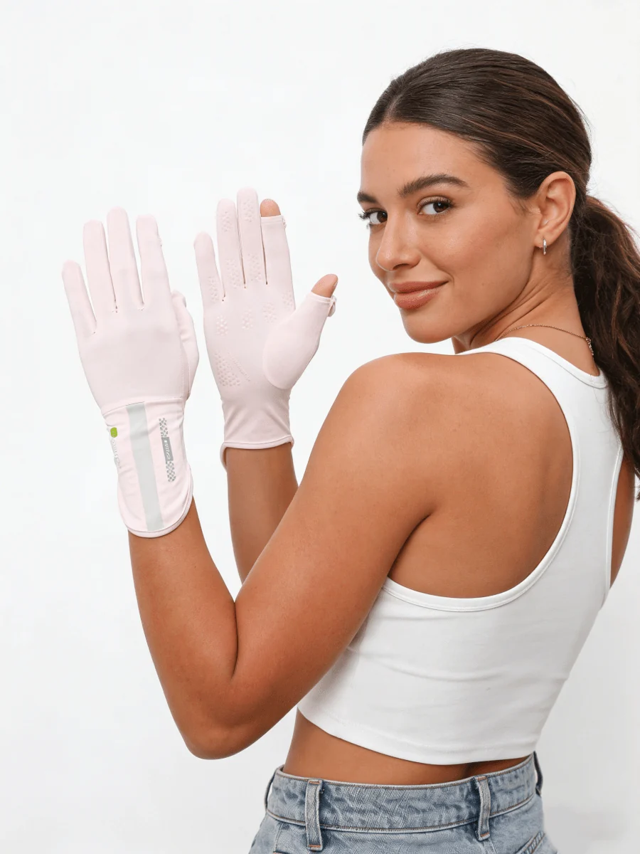 UPF 50+ Touchscreen Cooling Gloves - Imagen 3
