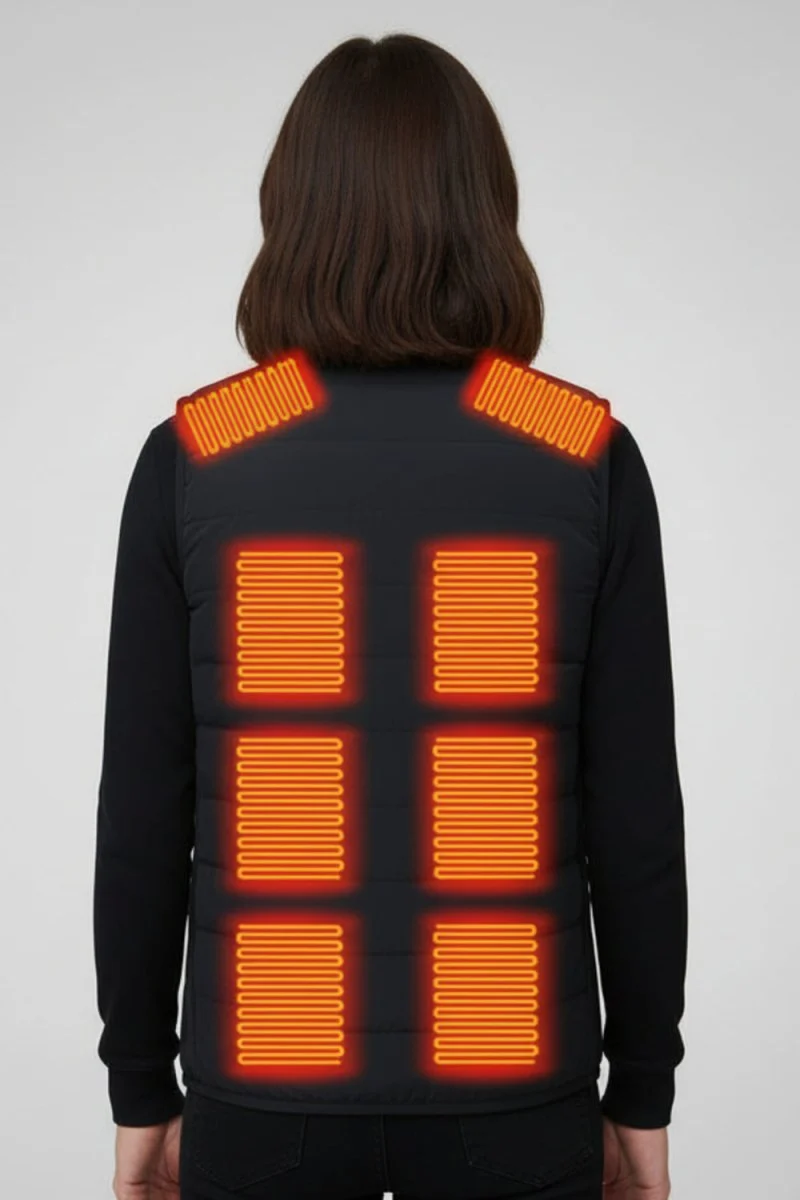 Women's V-Neck Heated Gilet - Imagen 8