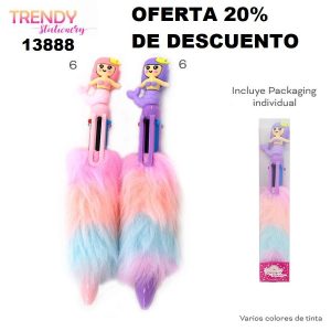 13888 Boligrafo Multicolor Trendy