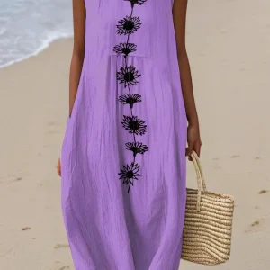 Vestido Midi Violet Bloom - Emma