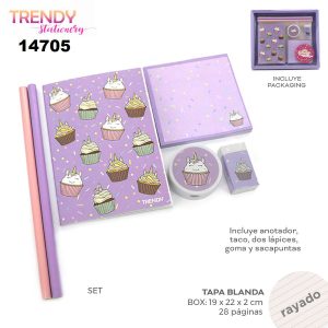 14705 – Set stationery Trendy