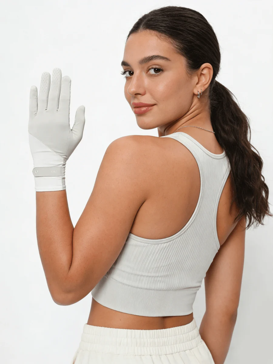 UPF 50+ Color-Block Anti-Slip Gloves - Imagen 3