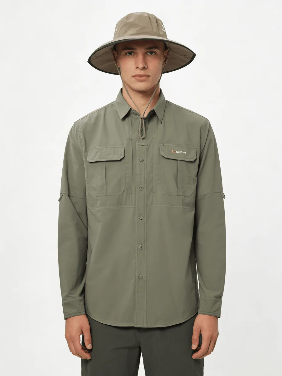 UV Protection Outdoor Long Sleeve Workwear Shirt
