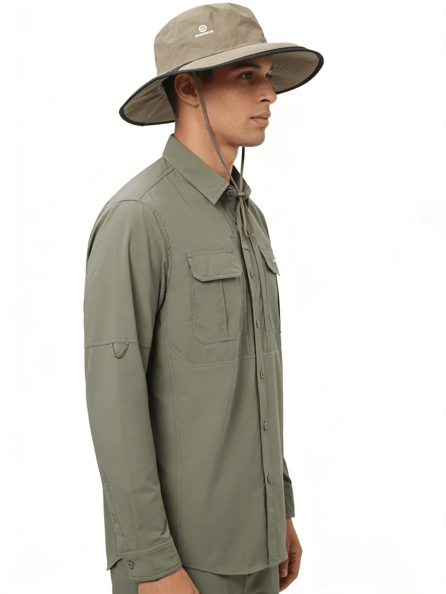 UV Protection Outdoor Long Sleeve Workwear Shirt - Imagen 4