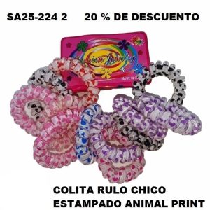 SA25-224-2 RULO CHICO ESTAMPADO ANIMAL PRINT 20% DE DESCUENTO