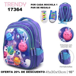 17364 Mochila Trendy 16P