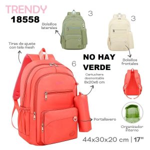 18558 Mochila C/Cartu Trendy