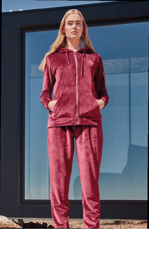 Chándal GISELA de Señora Homewear dos piezas Berenjena. - Imagen 2