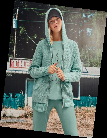 Chaqueta GISELA de Señora de punto con cremallera.