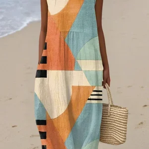 Vestido Midi Geométrico - Iris