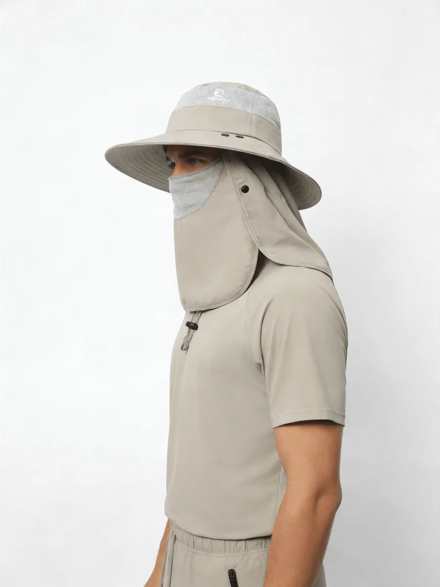 UPF 50+ Bucket Hat with Face & Neck Cover - Imagen 8