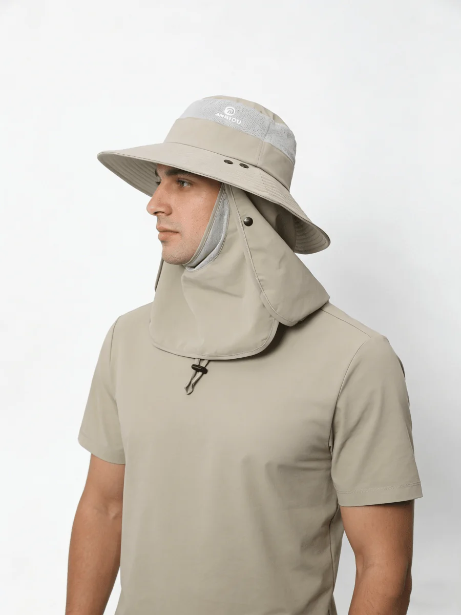 UPF 50+ Bucket Hat with Face & Neck Cover - Imagen 9