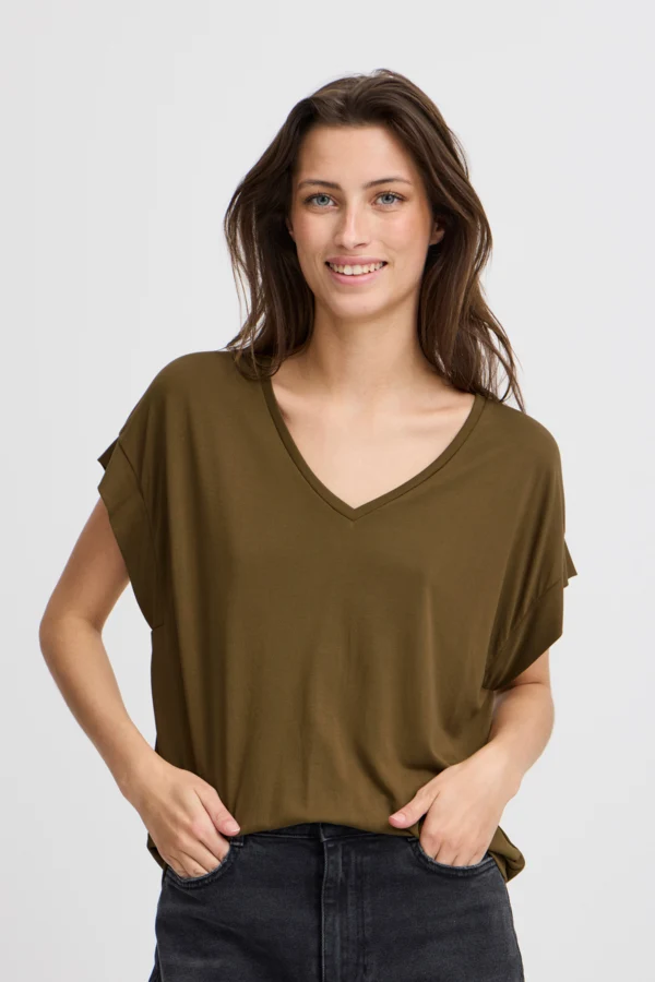 Camiseta detalle hombro BYPERL BYOUNG - Imagen 2