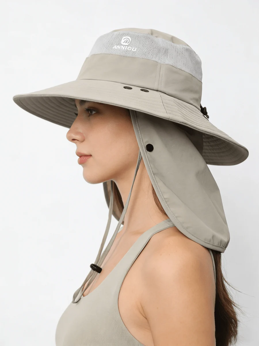 UPF 50+ Bucket Hat with Face & Neck Cover - Imagen 4