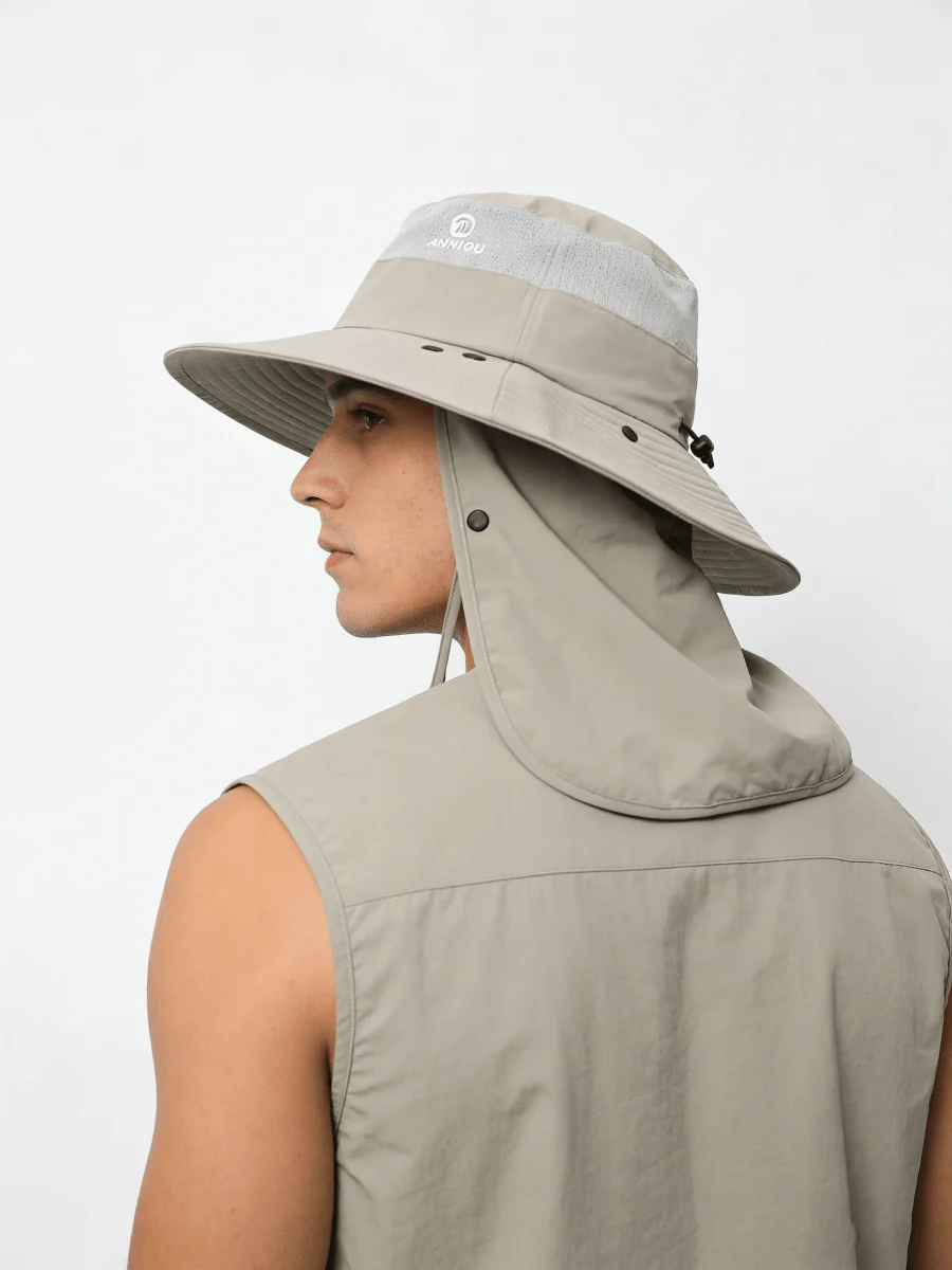 UPF 50+ Bucket Hat with Face & Neck Cover - Imagen 7