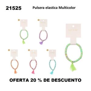 21525 Pulsera elastica Multicolor