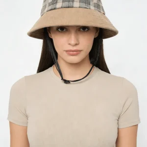 UPF 50+ Plaid Bucket Hat