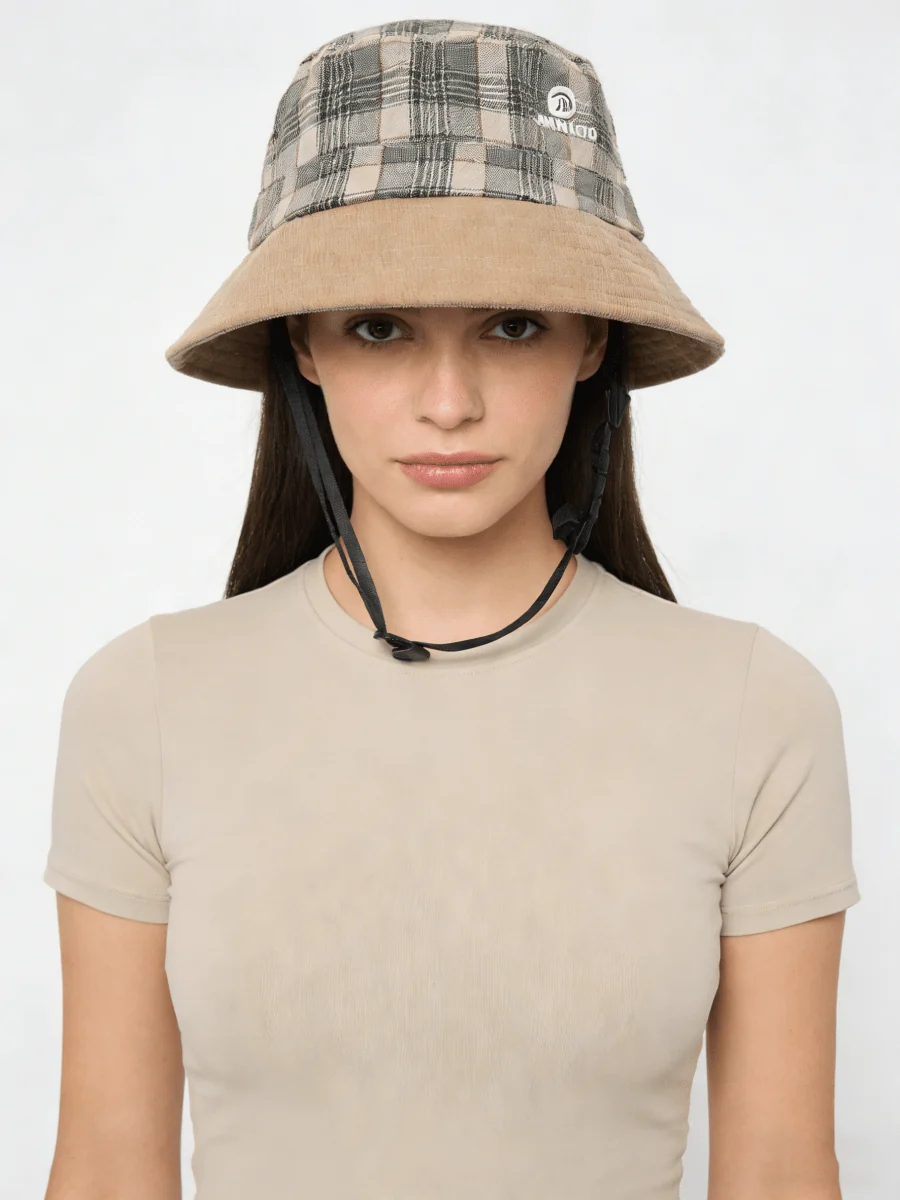 UPF 50+ Plaid Bucket Hat - Imagen 2