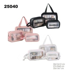 25040 SET TRIPLE PORTACOSMETICO