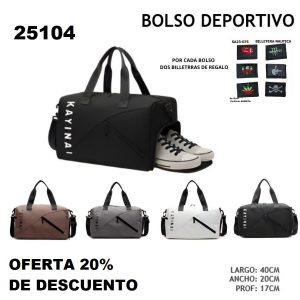 25104 Bolso deportivo ovalado