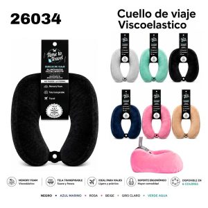 26034 ALMOHADA VIAJE CUELLO VICOELASTICO