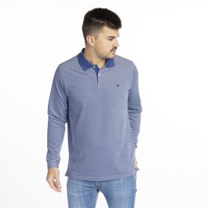 Polo hombre oxford manga larga.