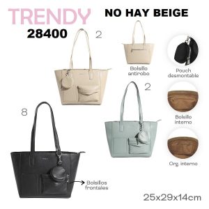 28400 Tote Bag C/Monedero Trendy