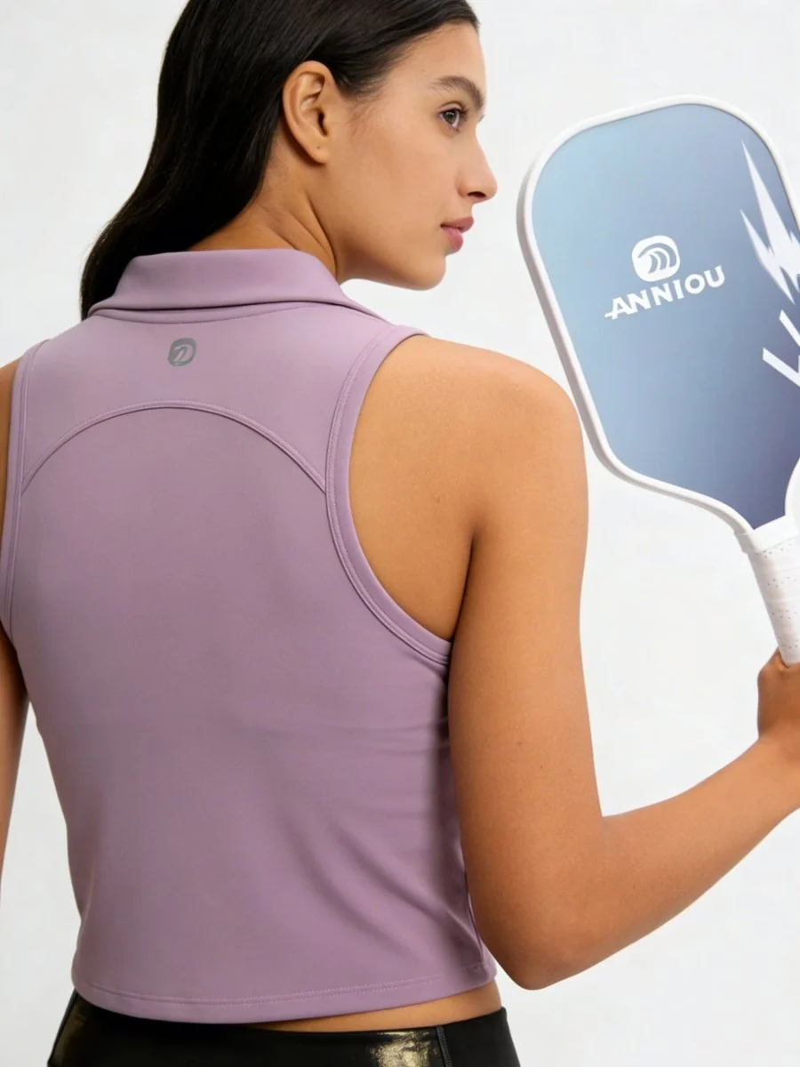 Sleeveless Pickleball Polo Top - Imagen 4