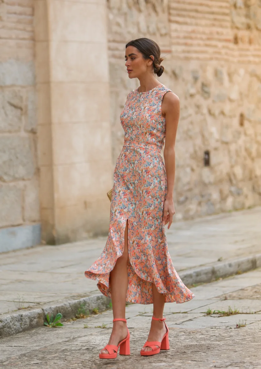 Vestido Frida salmón - Imagen 2