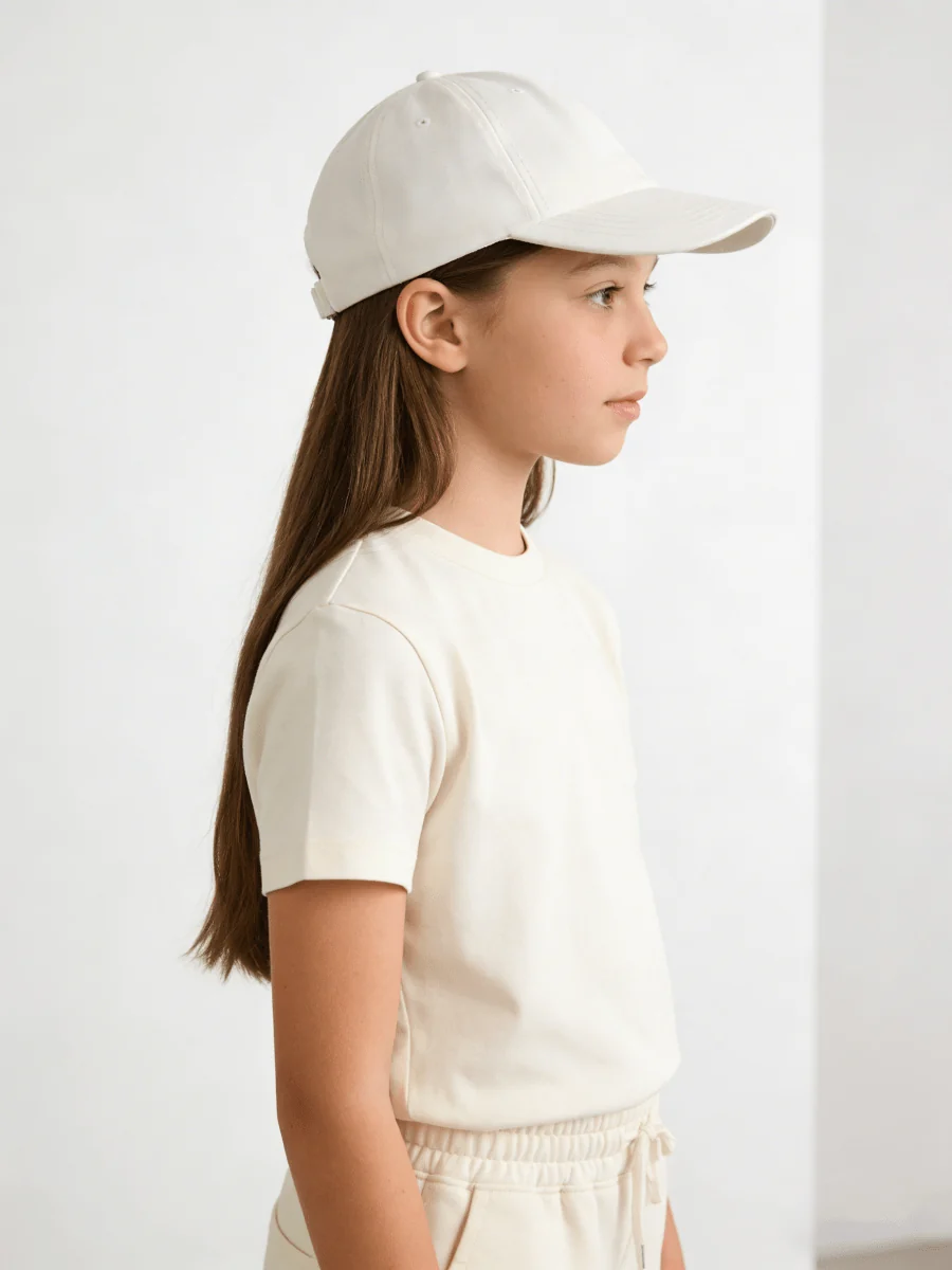 UPF 50+ Kids Cotton Baseball Cap - Imagen 3