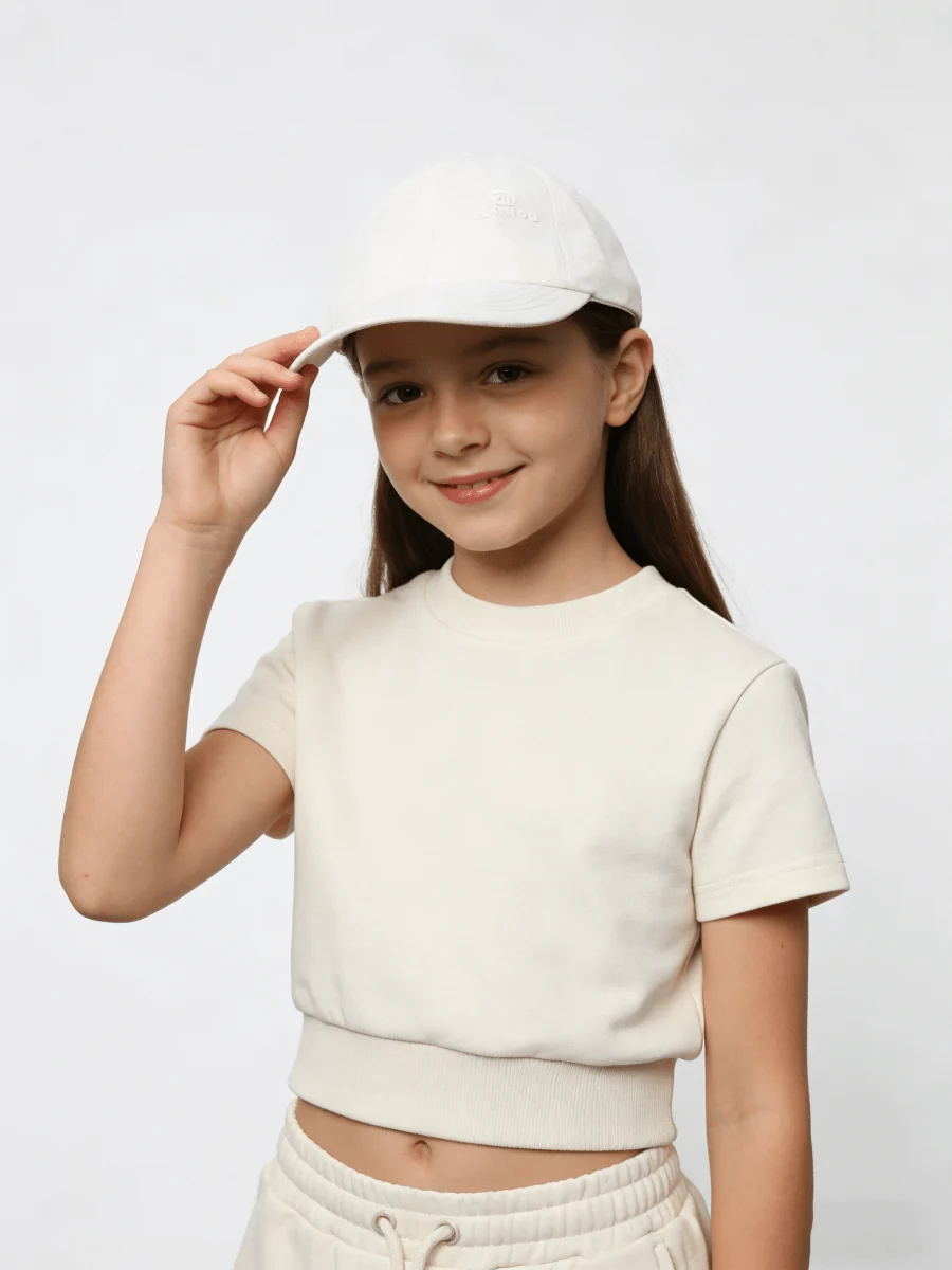 UPF 50+ Kids Cotton Baseball Cap - Imagen 2
