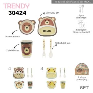30424 Set Platos Trendy