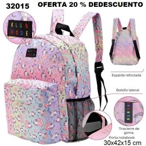 32015 «Mochila estampa Unicorn Klub Mode Portanotbook