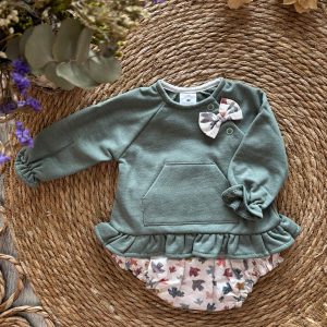 CONJUNTO SUDADERA Y CUBRE PAÑAL PAJARITOS