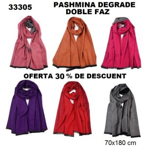 33305 Ruana degrade 70×180 cm
